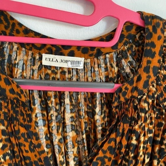 Ulla Johnson Mariana Puff Sleeve V-Neck Mini Dress Size 2 - Picture 13 of 16